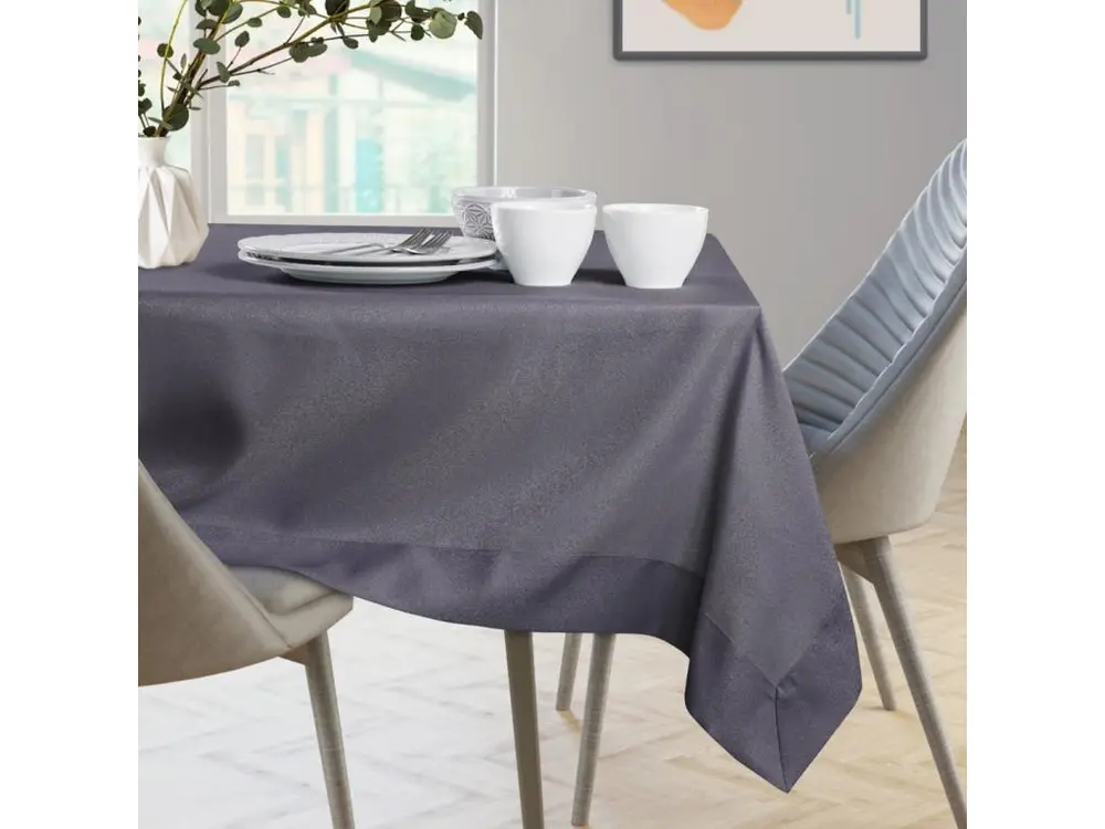 Torchon de Cuisine Nappe de Table Empire violet lisse classique 140x240 AmeliaHome