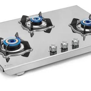 Sujata Gas Stove 3 Burners | 9 Years Warranty, ISI Certified | 3 Burner Gas Stove Stainless Steel Auto Ignition, LPG Ready...