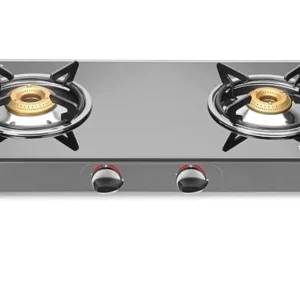 Sujata Gas Stove 2 Burners | 9 Years Warranty | Stove 2 Burner, 2 Burner Gas Stove, Glass Top, ISI Certified, SABAF Valve,...