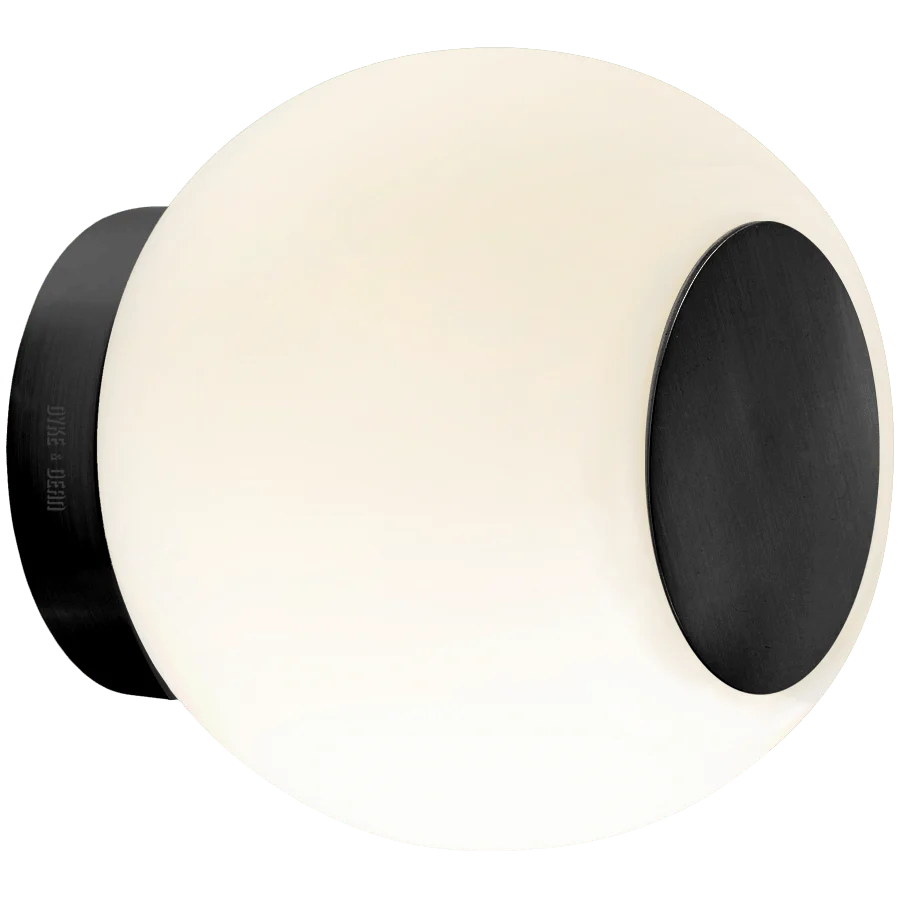LAMPE SPOT GLOBE MÉTAL LAITON FONCÉ 140mm DYKE & DEAN