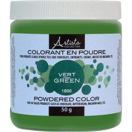Couleur en poudre verte Design & Realisation