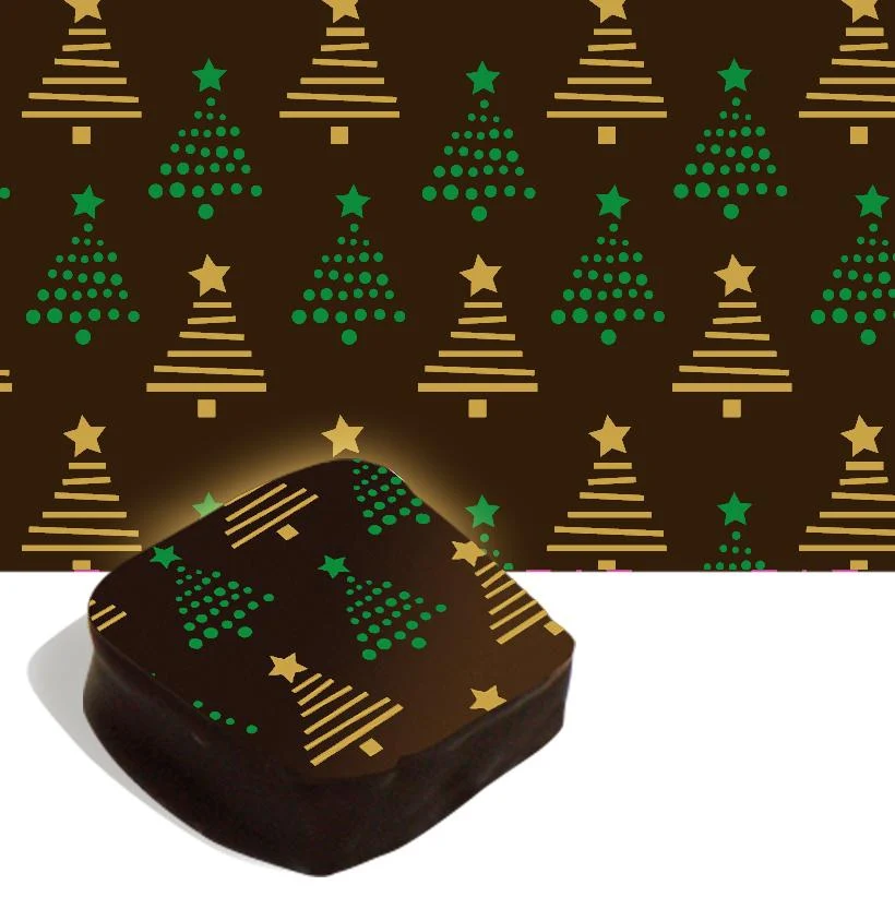 Feuille de transfert arbre de Noël et étoile complète Design & Realisation