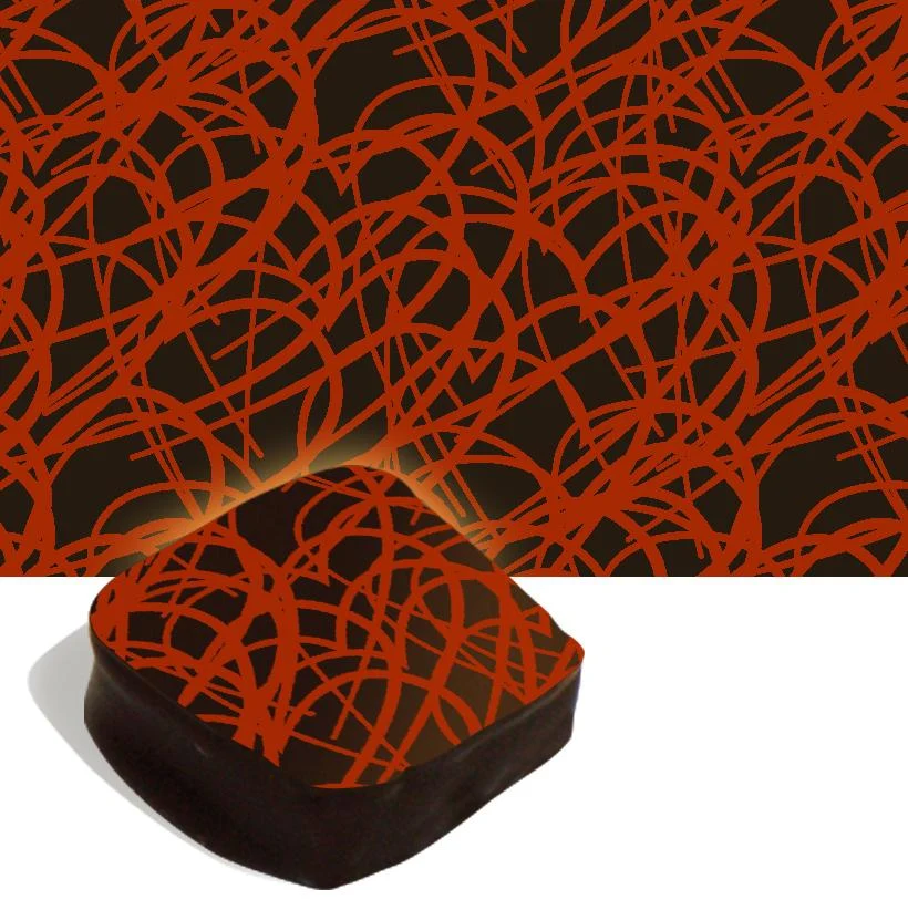 Feuille de transfert flou rouge Design & Realisation