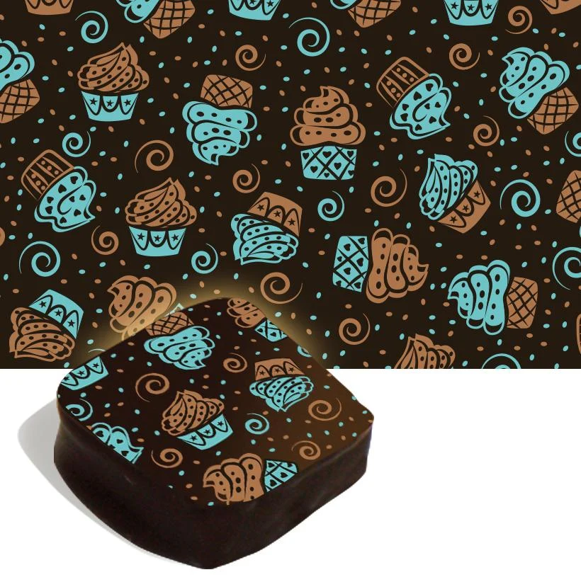 Feuille de transfert de gâteau de tasse Design & Realisation