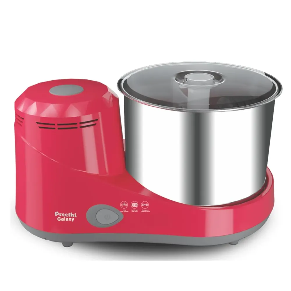 Preethi Wet Grinder|150W 2L Stainless Steel Table Top Wet Grinder|Ideal Making South Indian Batter Your Kitchen (Galaxy) P...
