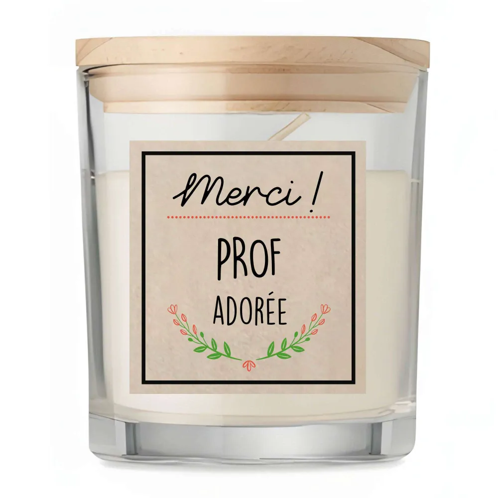 Bougie Prof Merci Adorée