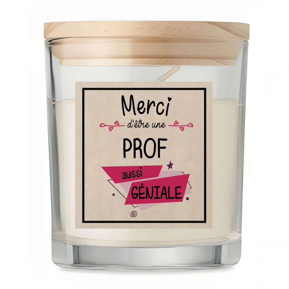 Bougie Prof Merci Géniale