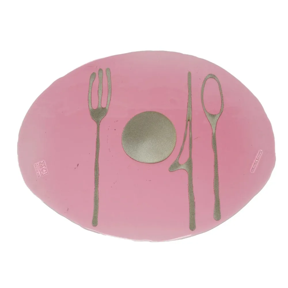 Set de six sets de table TABLE-MATES Clear Rose par Gaetano Pesce pour Fish Design Corsi Design