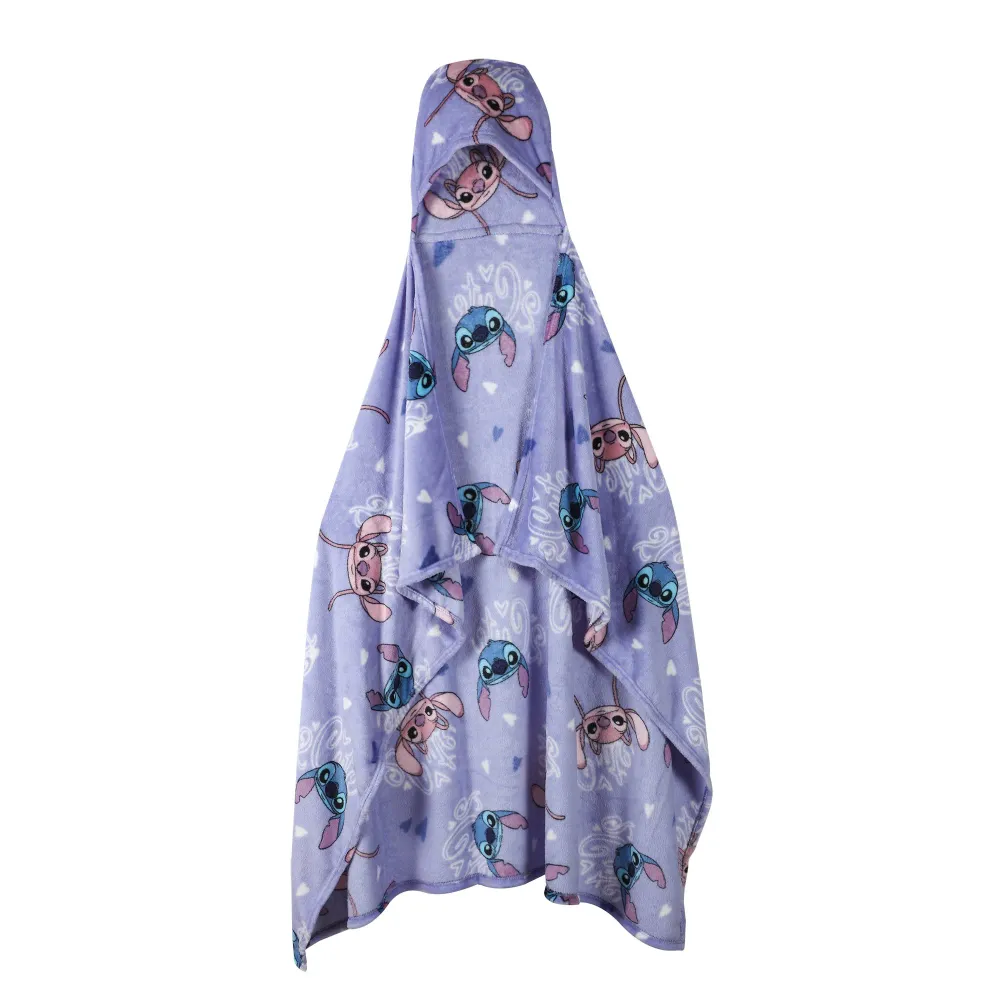 Plaid à capuche licence - Bleu clair Stokomani