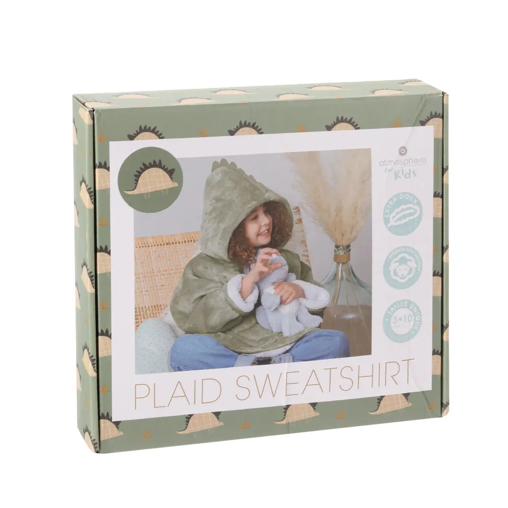 Plaid sweat dinosaure Stokomani