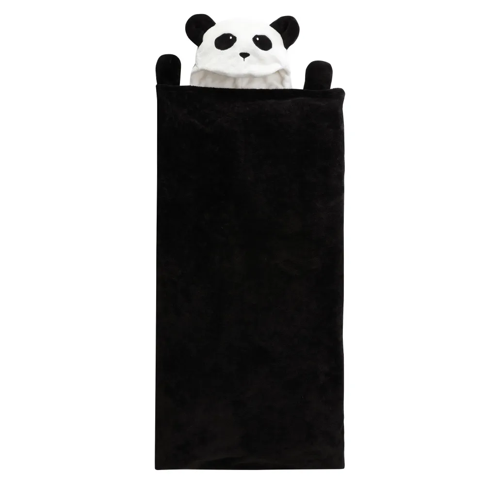 Sac de couchage pour enfant avec capuche - Noir Stokomani