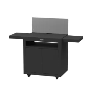 Bloc de Rangement Desserte cuisine avec tablettes coulissantes - 80 x 55 cm - noir -
