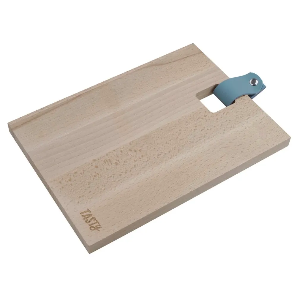 Bloc de Rangement Planche à découper en bois rectangulaire 25 x 18 cm Tasty Vert olive