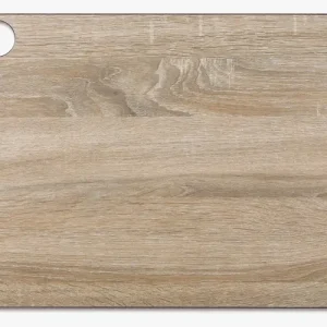 Planche à découper décors bois 427 x 327 mm en Acier Inoxydable Damas