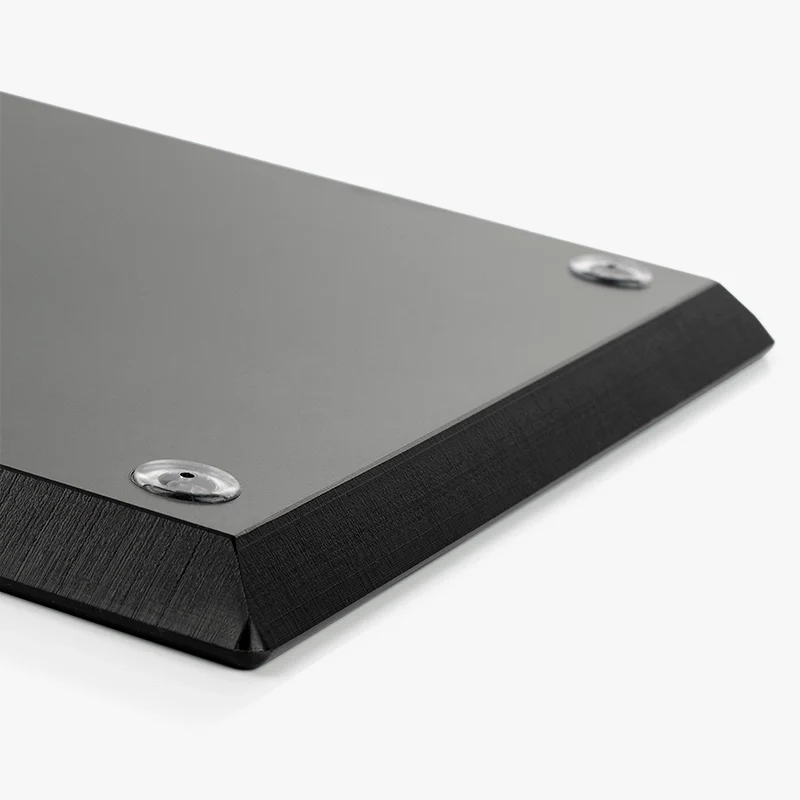 Planche à découper noire 250x350x15 mm en Acier Inoxydable Damas