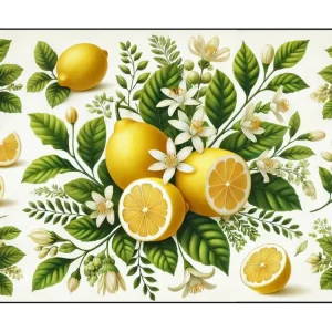 Surface de découpe citrons 28.5 x 20 cm pour Adultes