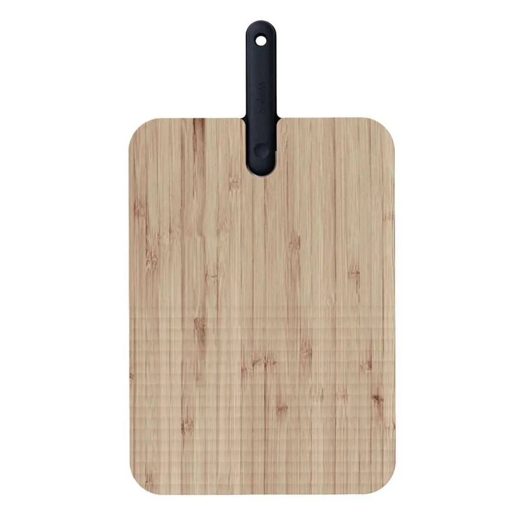 Trebonn Planche à Découper Artú avec Couteau à Pain - Noir avec Protection de Lame
