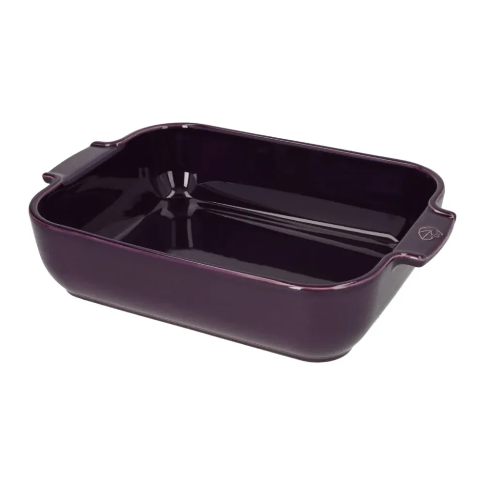 Peugeot - Plat à four rectangulaire aubergine Appolia 32 cm