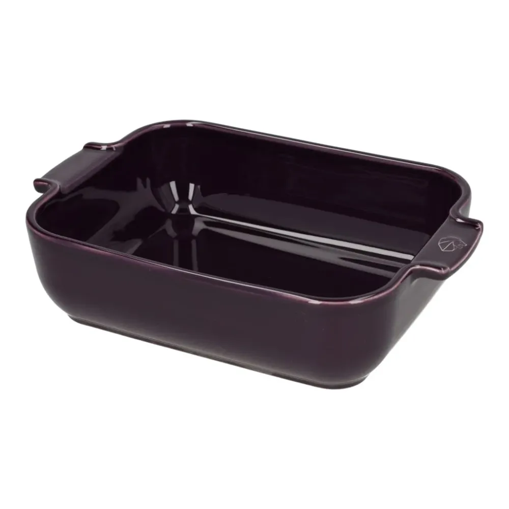 Peugeot - Plat à four rectangulaire aubergine Appolia 25 cm