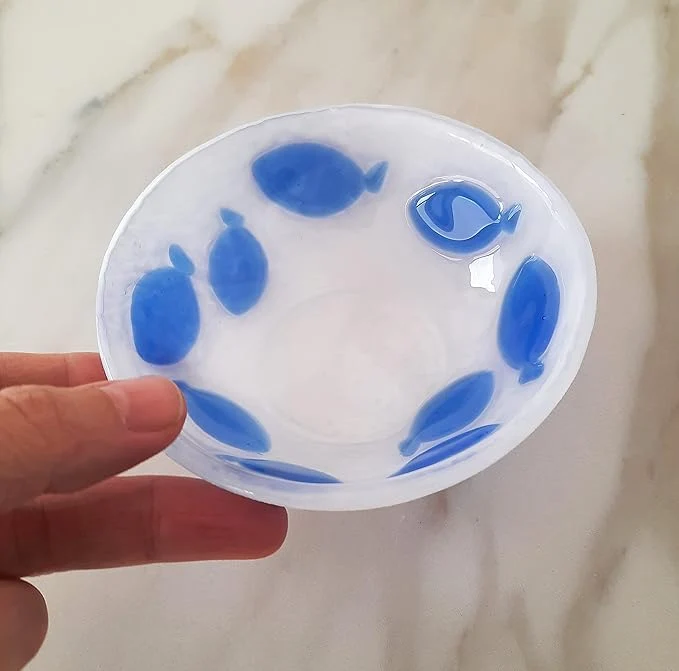 Vide-poches en verre de Murano - Diamètre 13 cm | Pièce unique artisanale