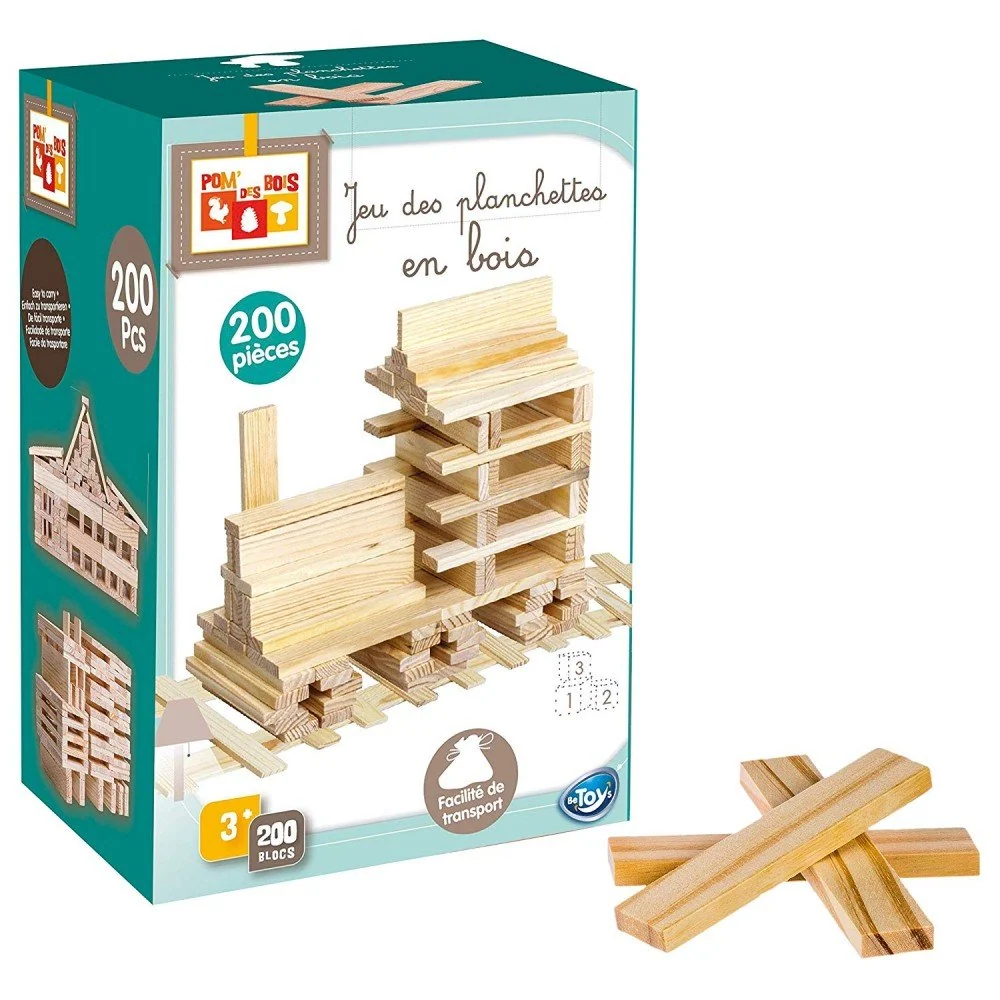 JEU DE CONSTRUCTION PLANCHETTES BOIS