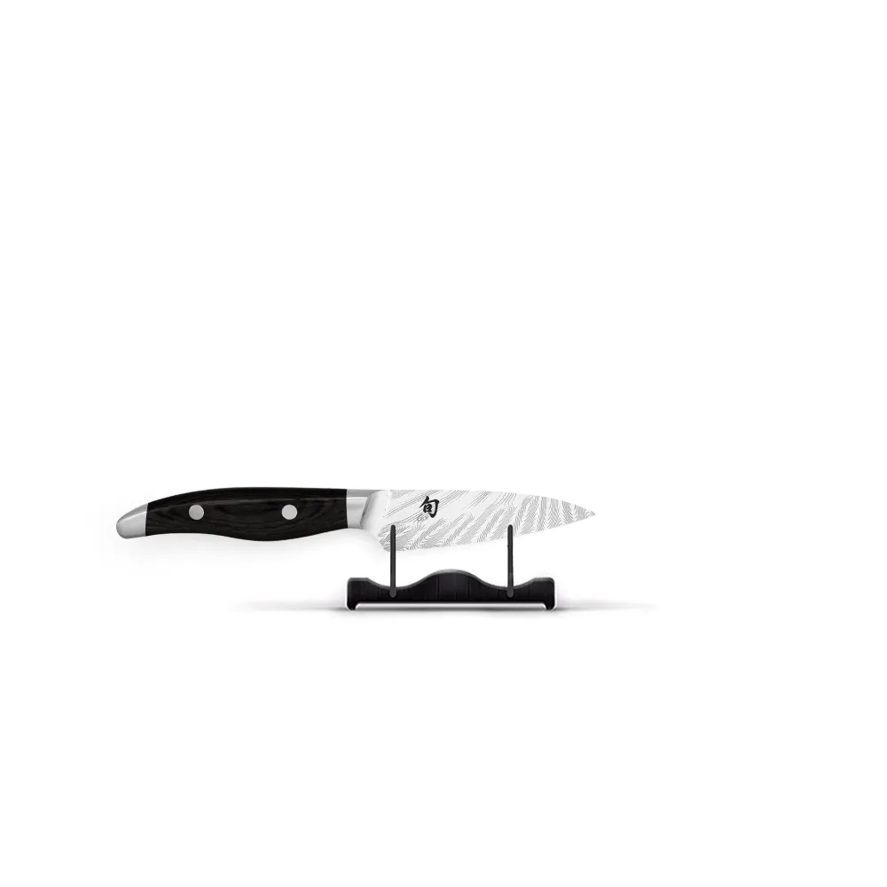 Kai Shun - Couteau d'office noir Nagare (9,0 cm)