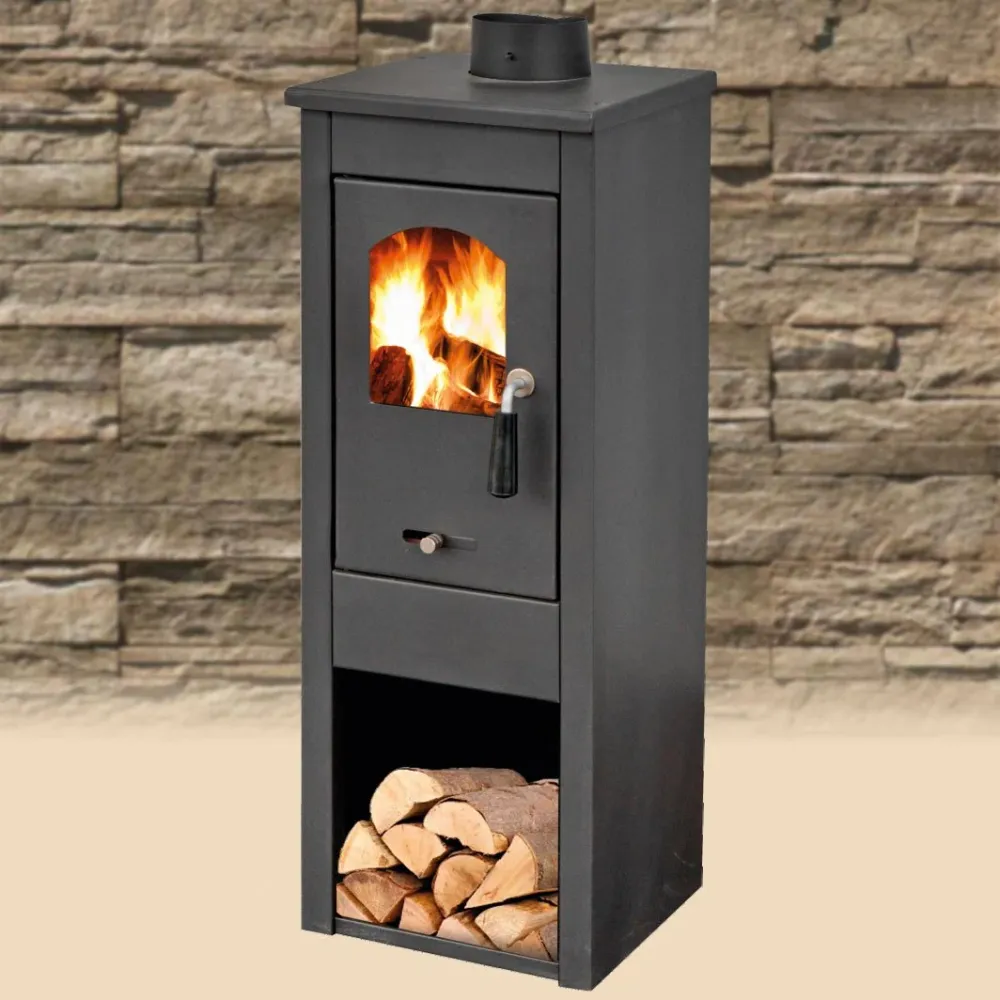 Poêle à bois 'ekonomik lux' 5-7 kw - couleur noir