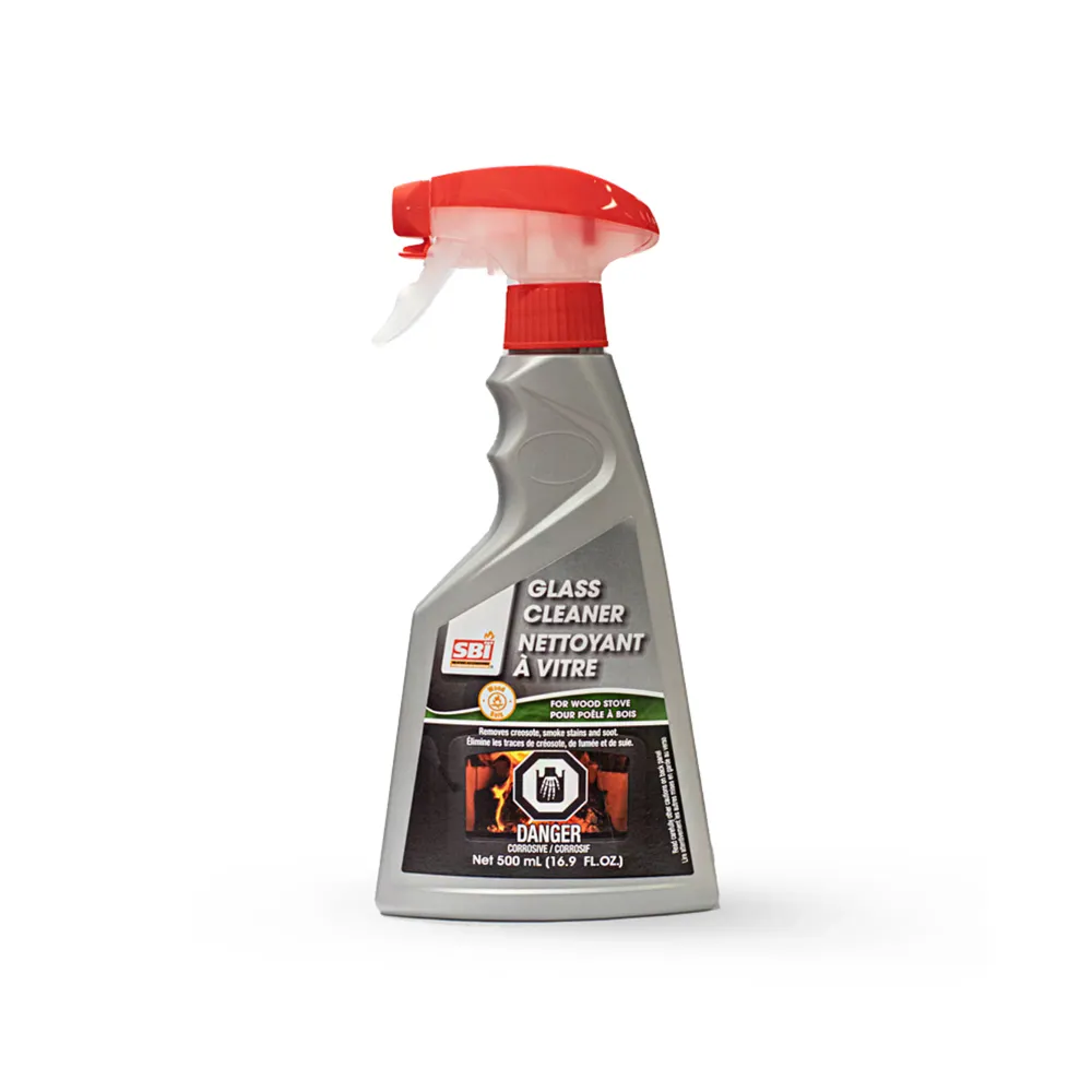 Nettoyant pour les vitres de poêle à bois, 500 ml SBI