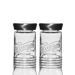 Aqua Mason Salt & Pepper Shaker Set - Cristallin