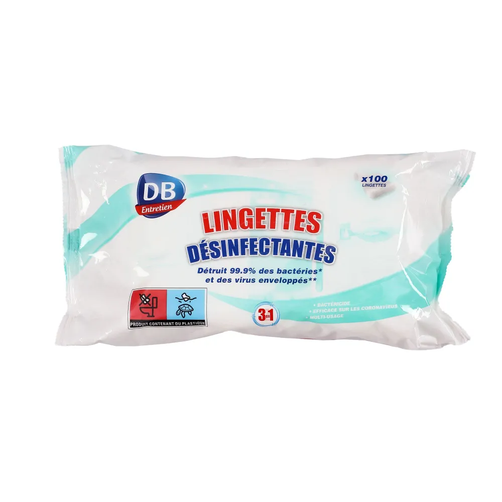 100 lingettes désinfectantes Stokomani