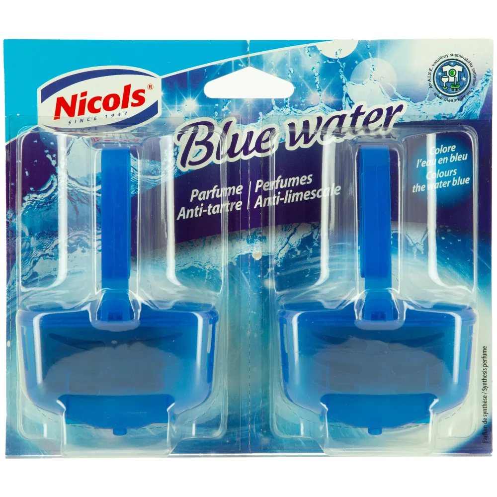 2 blocs WC eau bleue Stokomani