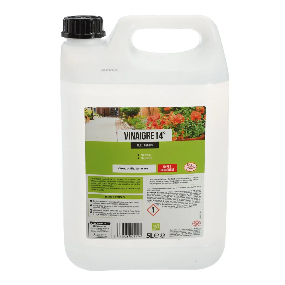 Vinaigre 14 degrés spécial jardin Stokomani