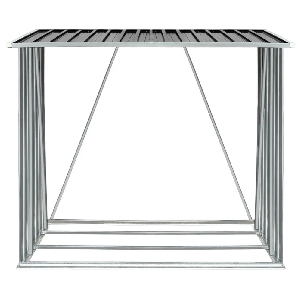 Abri de stockage à bois Acier galvanisé 163x83x154cm Anthracite