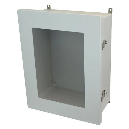 8 Inch Clamp Padlocking ULTRAGUARD Fiberglass Réduit Window Junction Box AM2068LW