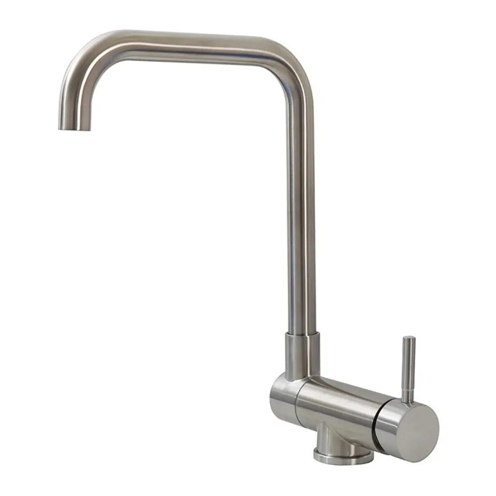 Mitigeur de cuisine avec bec rabattable nickel brossé Mixlav pour Débutants