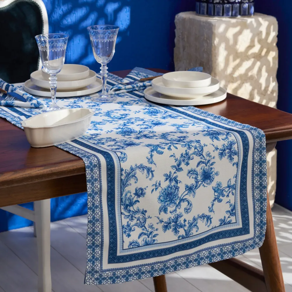 Chemin de table Karaca Home Rosario 45X150 cm avec 6 douilles incluses