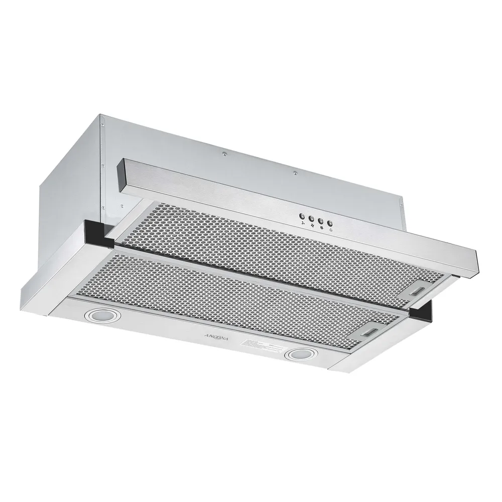 Ancona Forte 430 30 po. Hotte de Cuisine en Acier Inoxydable Coulissante