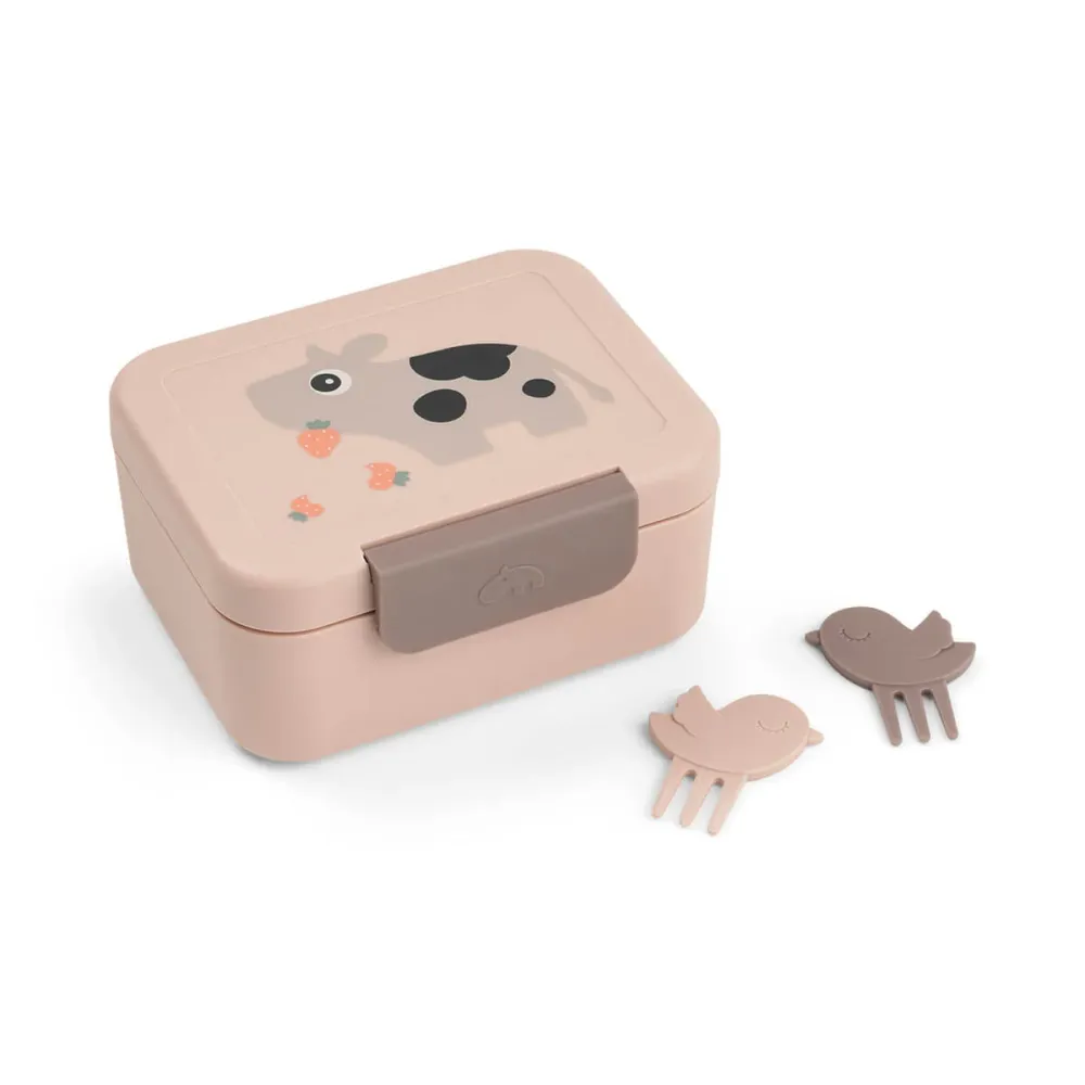 Tiny lunch box w/snack picks - Tiny farm - Powder Done by Deer
