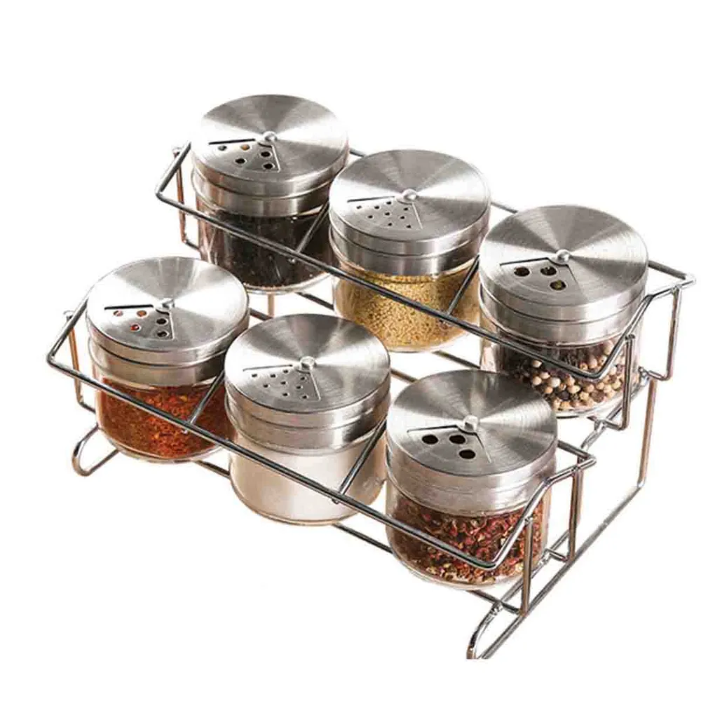 La Cuisine - Set de 6 pots à épices avec support 100ml Magasins Hart | Hart Stores