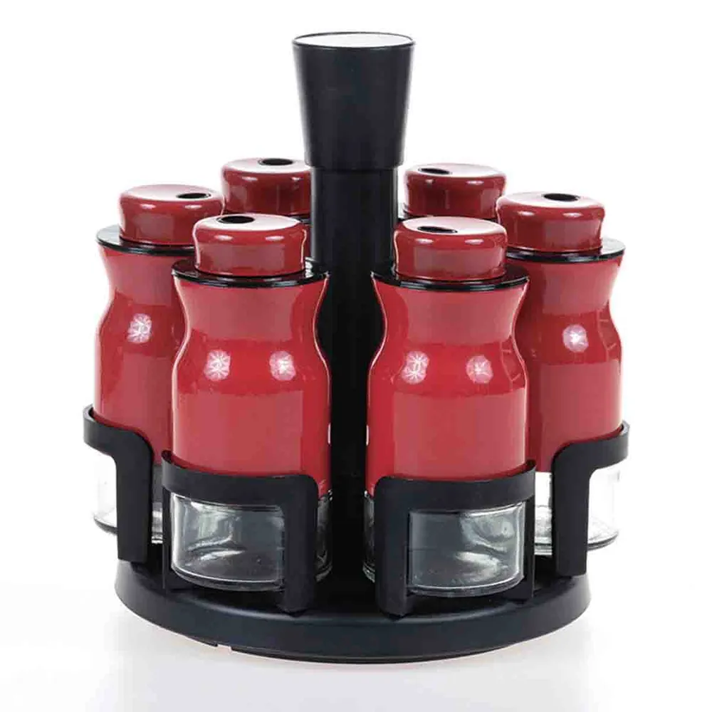 LA CUISINE - set de 6 pots à épices avec support 125ml Magasins Hart | Hart Stores