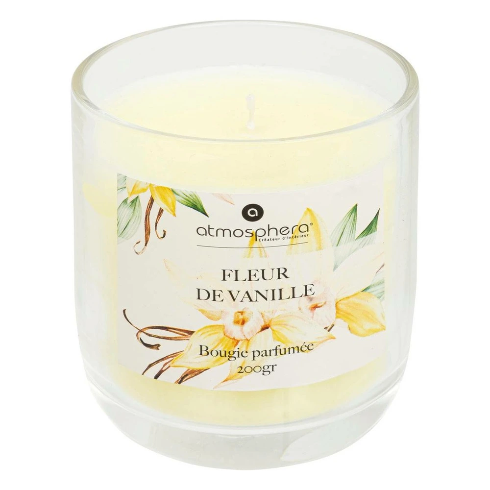 Bougie parfumée cloche "oudy" 200g musc blanc et vanille