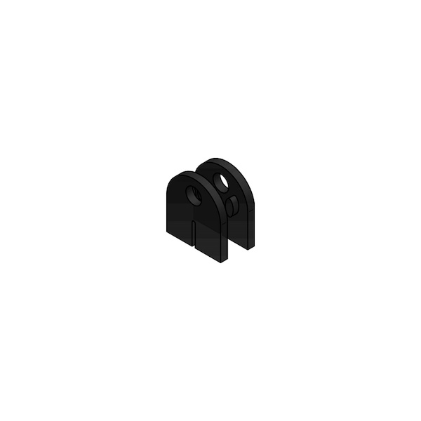 Butée caoutchouc pour pince à verre pour support plat - 8,76 mm - P-VERRE 788000FF 68 - CROSO
