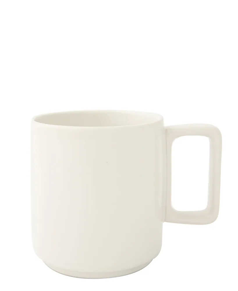 Omada Flat Juxtaposable 400ml Mug - White