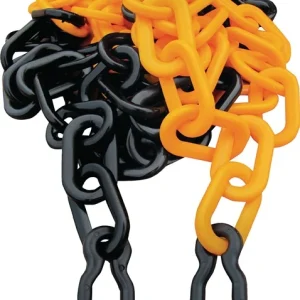 Chaîne de délimitation ( 9000480222 ) PP jaune/noir 9 mm avec 2 crochets universels Sonstige