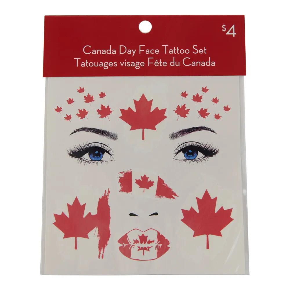 Tatouages temporaires Fête du Canada, assortiment Giant Tiger