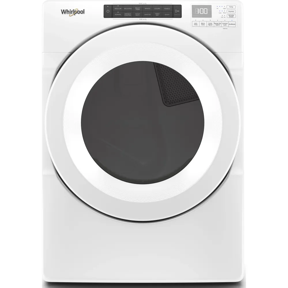 Whirlpool Sécheuse électrique de capacité 7,4 pi cu avec commandes tactiles intuitives YWED560LHW-VENTE FINAL-BOITE OUVERT...