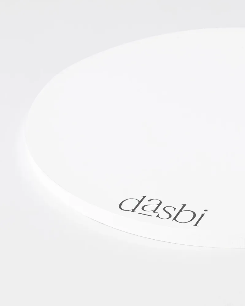 Semelle à gâteau ronde blanche 9mm – Bord blanc 25cm Dasbi