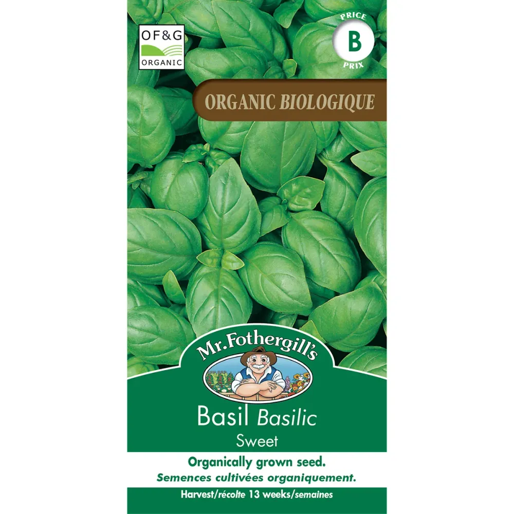 SEMENCES DE FINES HERBES BIO: BASILIC - SWEET FOOTPRINT PRODUCTS LIMITED