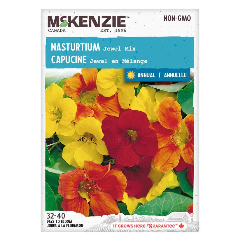 SEMENCES DE FLEURS: CAPUCINE - JEWEL MIX A.E. MCKENZIE CO.