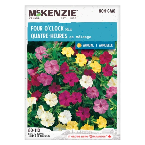 SEMENCES DE FLEURS: MÉLANGE QUATRE HEURES A.E. MCKENZIE CO.
